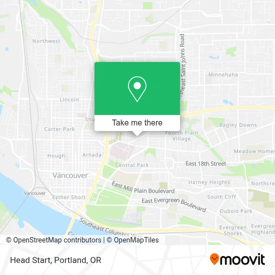 Head Start map