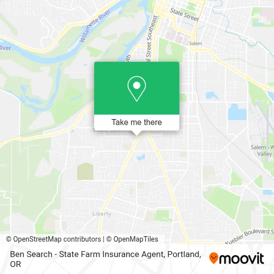 Ben Search - State Farm Insurance Agent map
