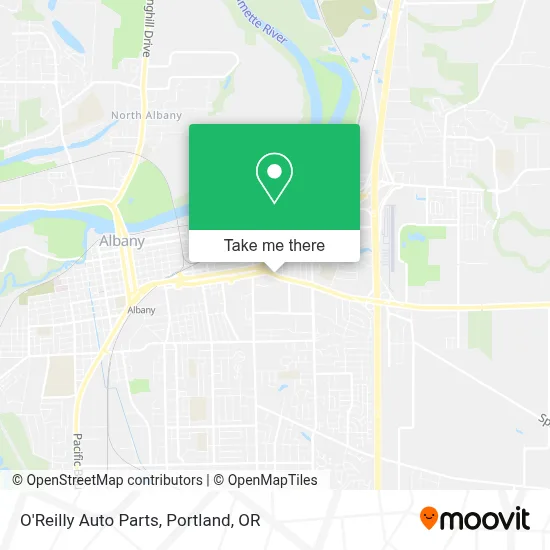 O'Reilly Auto Parts map