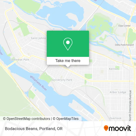 Bodacious Beans map