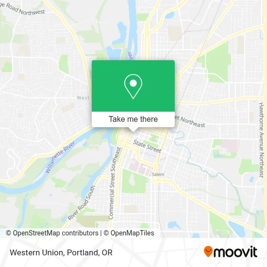 Western Union map