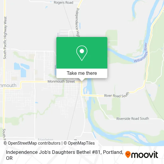 Independence Job's Daughters Bethel #81 map