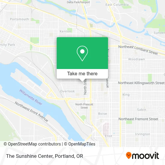 The Sunshine Center map