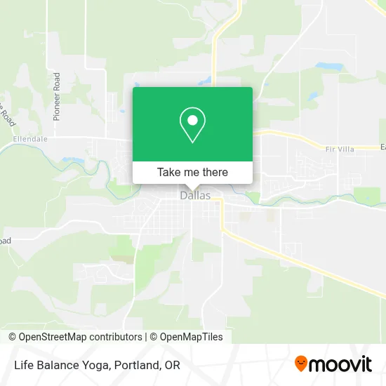 Life Balance Yoga map