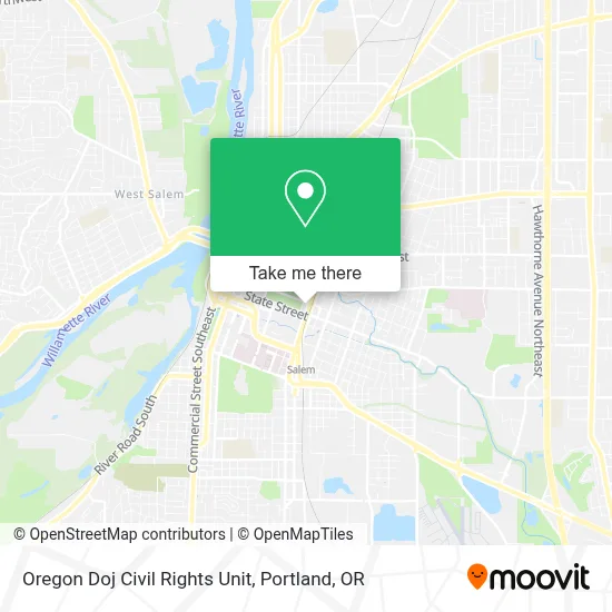 Oregon Doj Civil Rights Unit map
