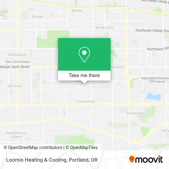 Loomis Heating & Cooling map
