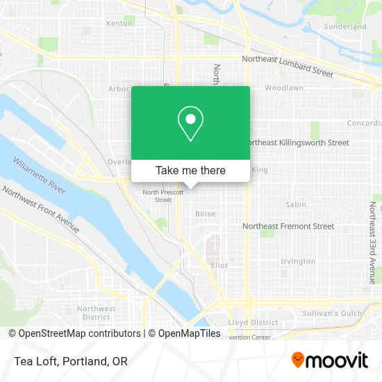 Tea Loft map
