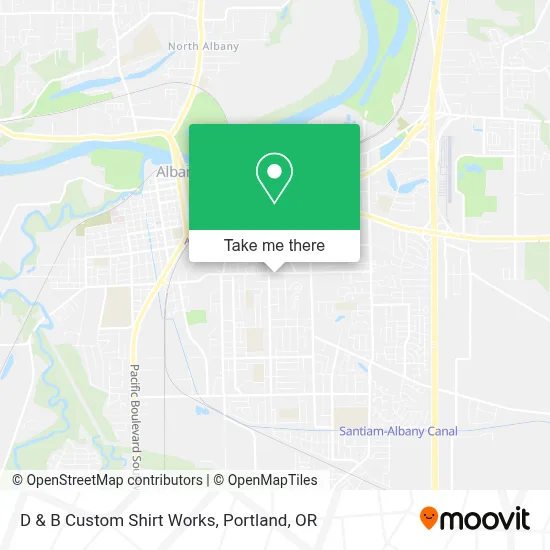 D & B Custom Shirt Works map