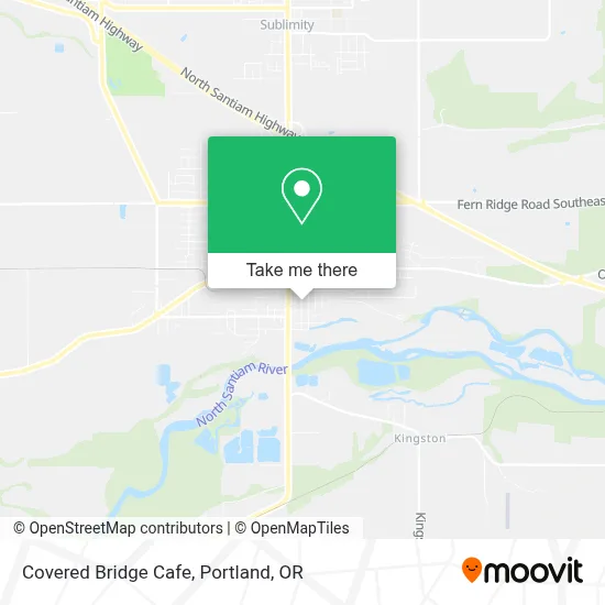 Covered Bridge Cafe map