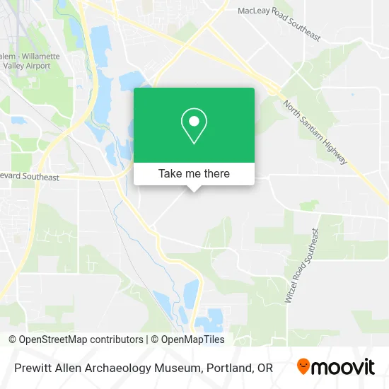 Prewitt Allen Archaeology Museum map
