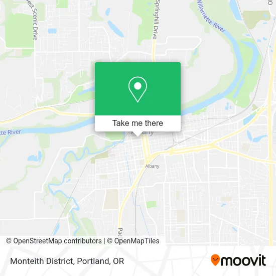 Monteith District map