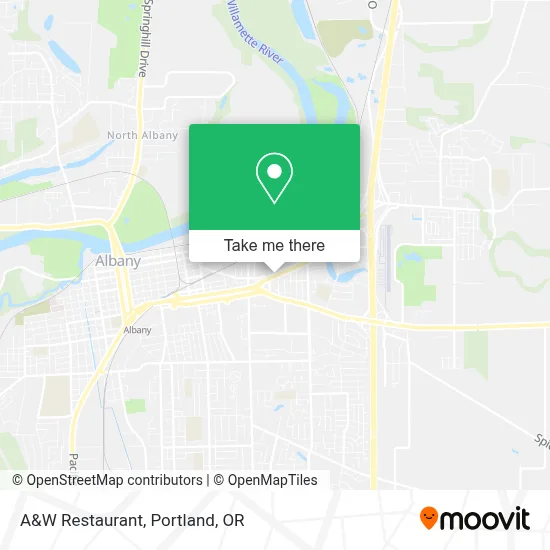 A&W Restaurant map