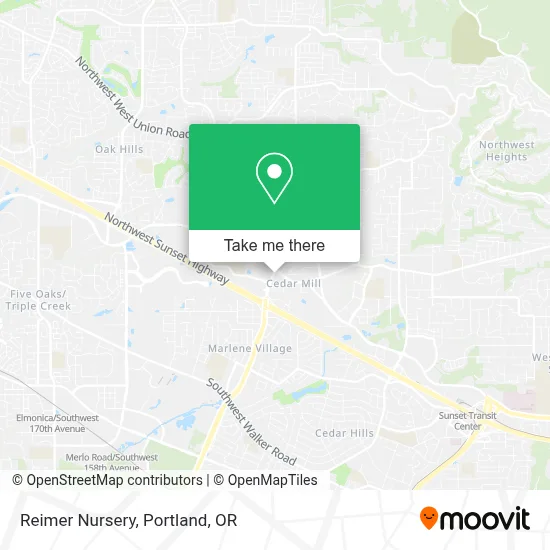 Reimer Nursery map