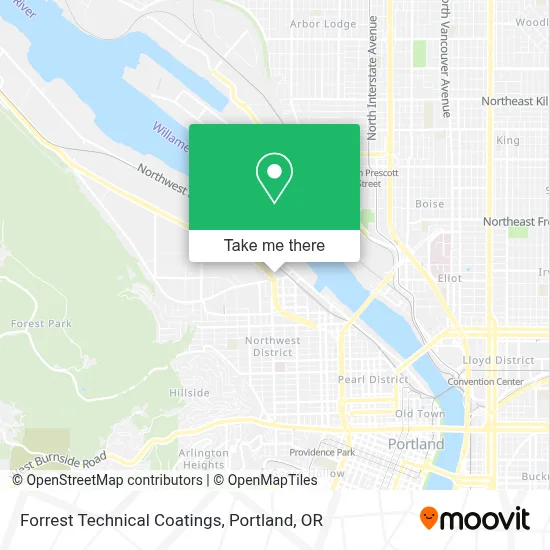 Forrest Technical Coatings map
