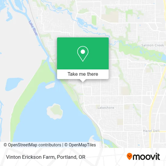Vinton Erickson Farm map