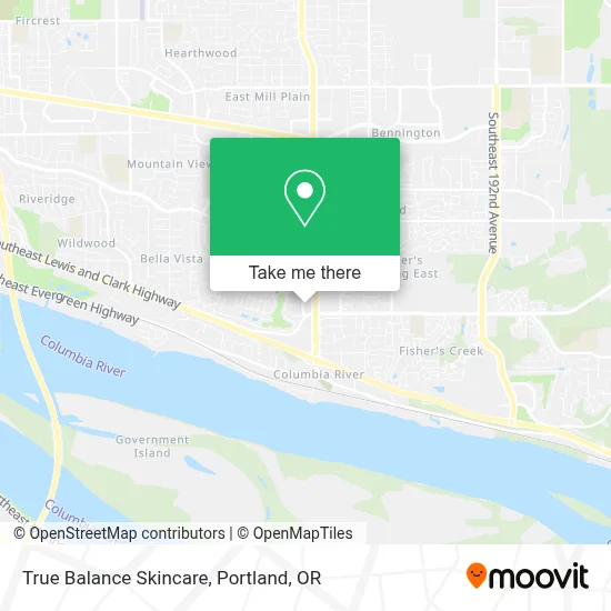 True Balance Skincare map
