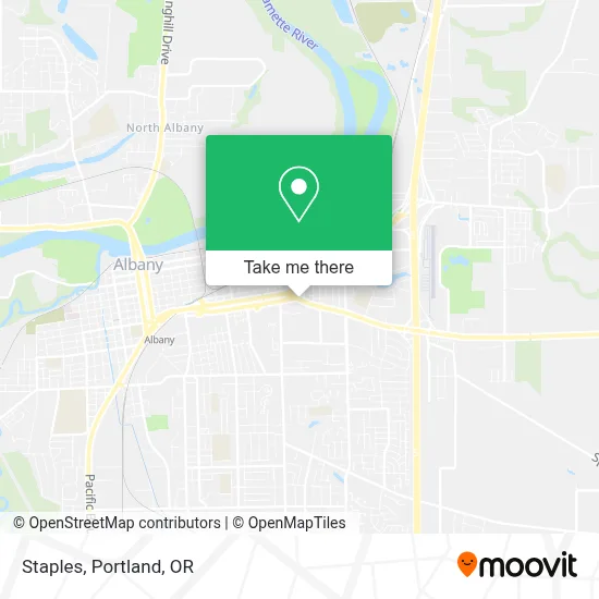 Staples map