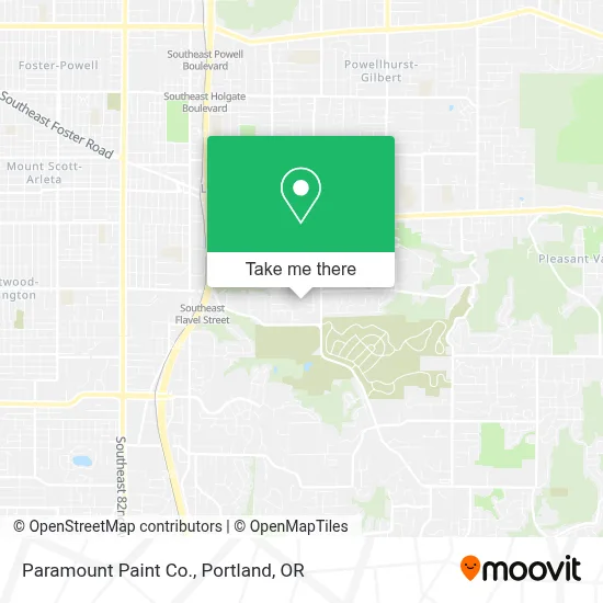Paramount Paint Co. map