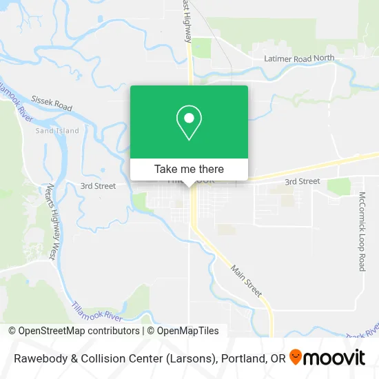Rawebody & Collision Center (Larsons) map