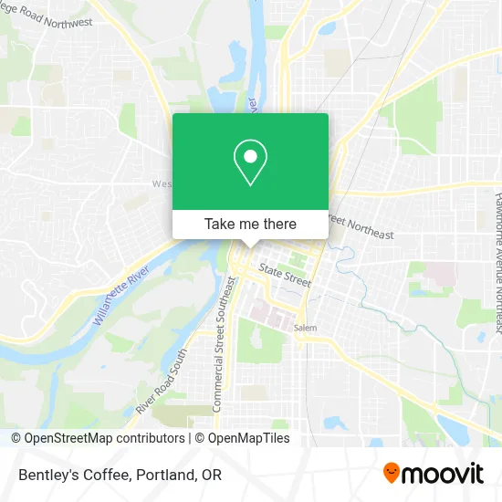 Bentley's Coffee map