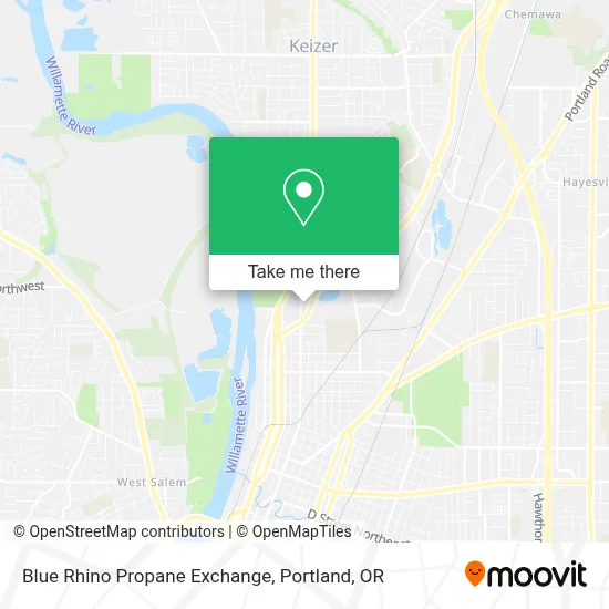 Blue Rhino Propane Exchange map
