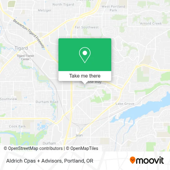 Aldrich Cpas + Advisors map
