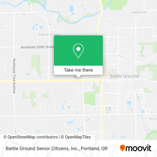 Battle Ground Senior Citizens, Inc. map