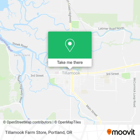 Tillamook Farm Store map