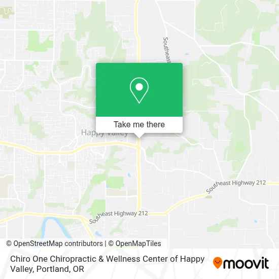 Chiro One Chiropractic & Wellness Center of Happy Valley map