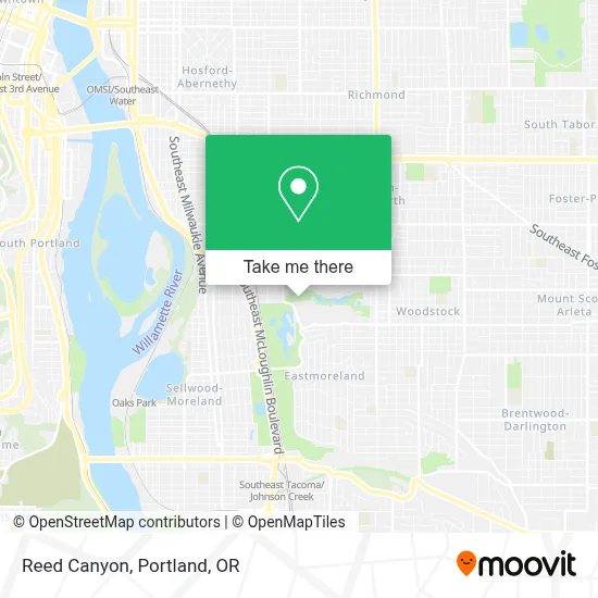 Reed Canyon map
