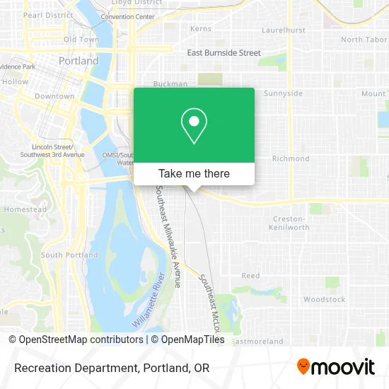 Recreation Department map
