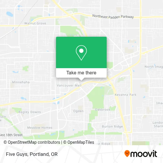 Five Guys map