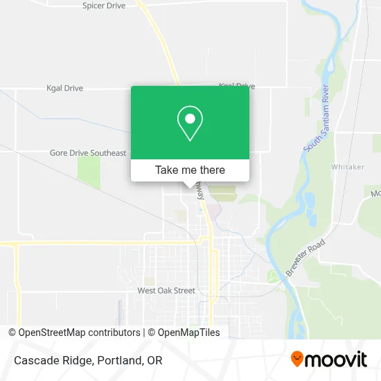 Cascade Ridge map