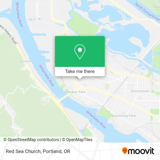 Red Sea Church map