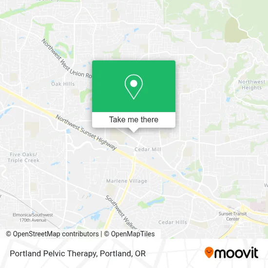 Portland Pelvic Therapy map