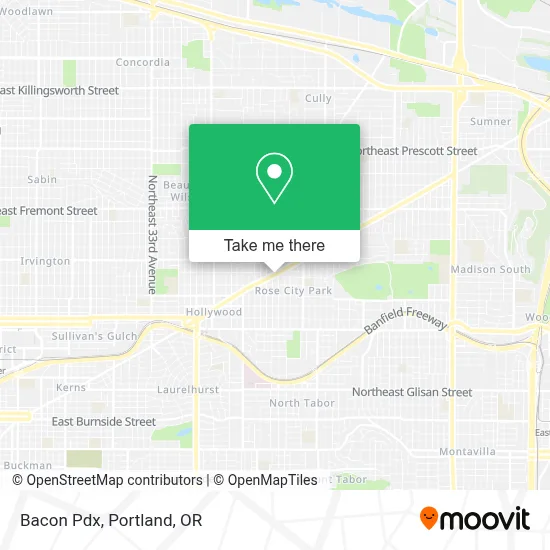 Bacon Pdx map