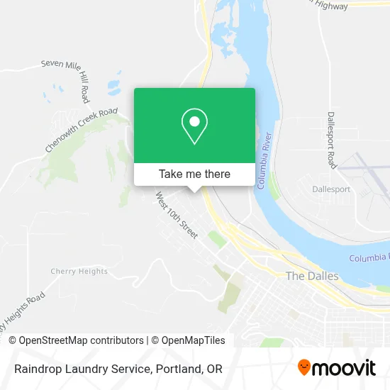 Raindrop Laundry Service map