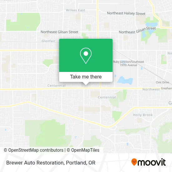 Brewer Auto Restoration map