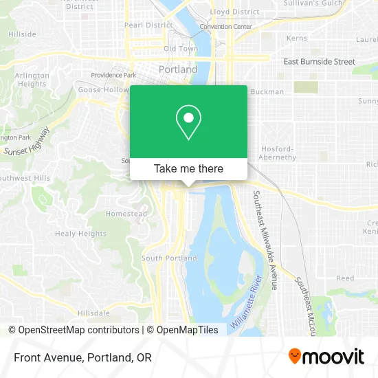 Front Avenue map