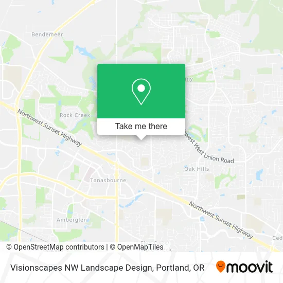 Visionscapes NW Landscape Design map