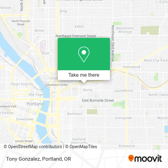 Tony Gonzalez map