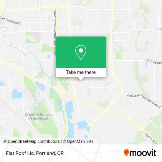 Flat Roof Llc map