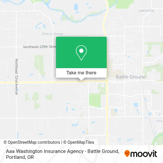 Aaa Washington Insurance Agency - Battle Ground map