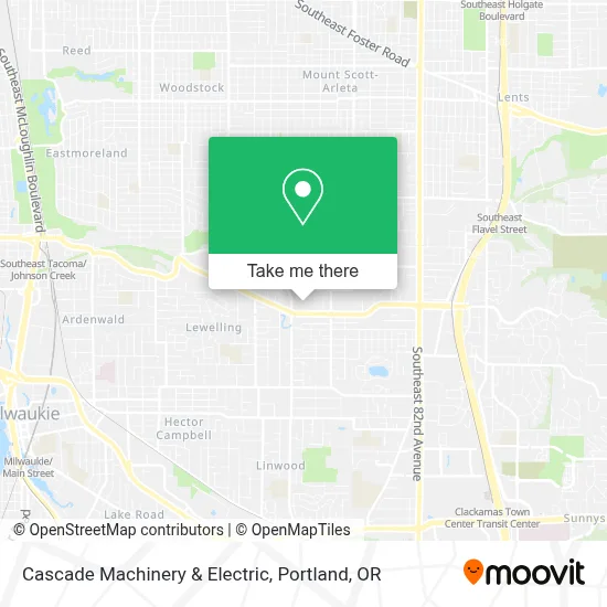 Cascade Machinery & Electric map