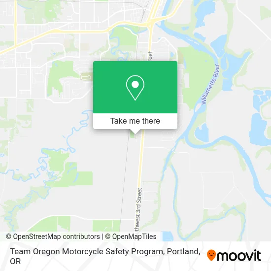 Team Oregon Motorcycle Safety Program map
