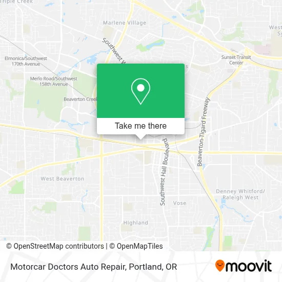 Motorcar Doctors Auto Repair map