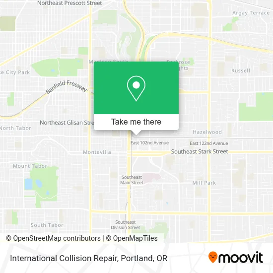 International Collision Repair map