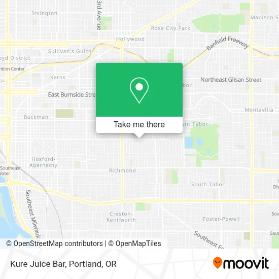 Kure Juice Bar map