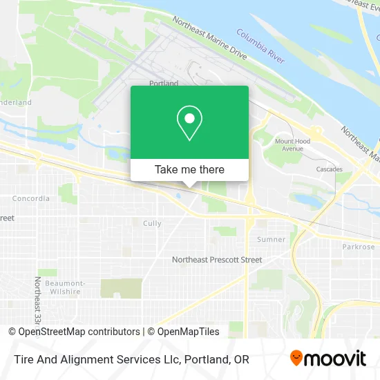 Tire And Alignment Services Llc map