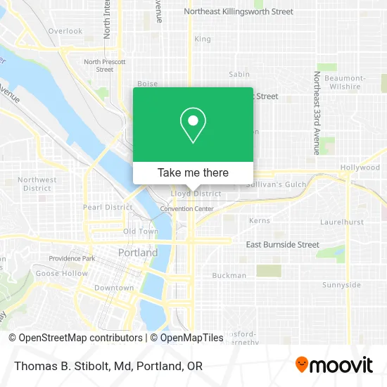 Thomas B. Stibolt, Md map